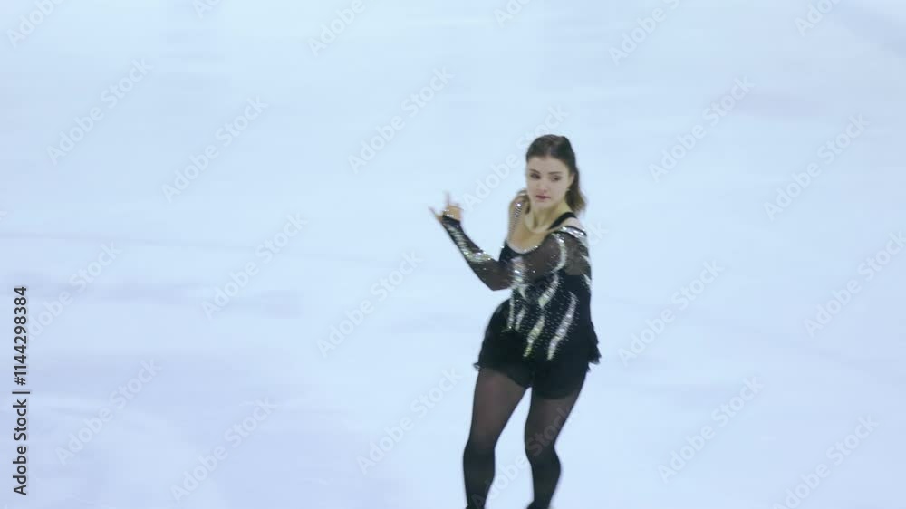 Figure skater girl in skating ice. Figure skater girl in skating ice.