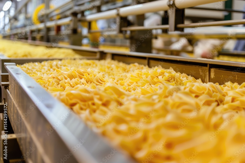 Pasta production in Parma factory on October 3 2012. Pasta production in Parma factory on October 3 2012.