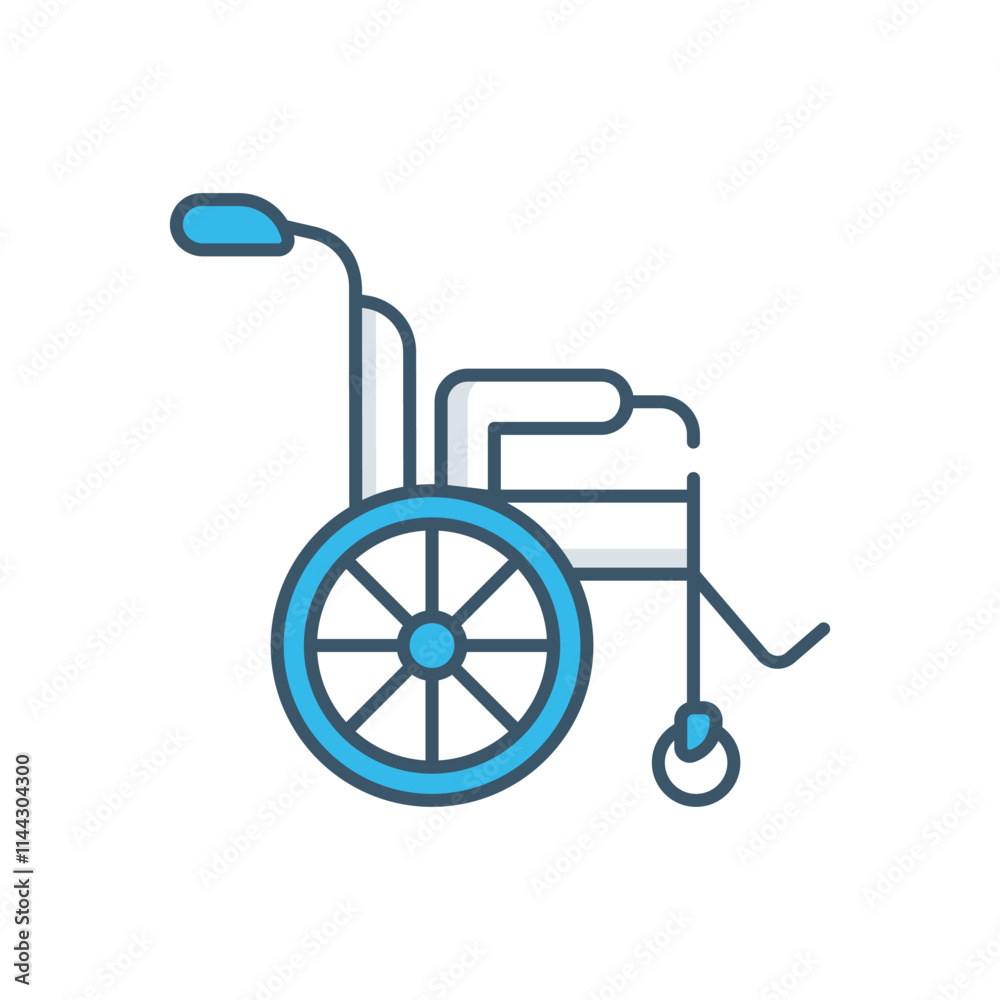 Wheelchair vector icon Wheelchair vector icon