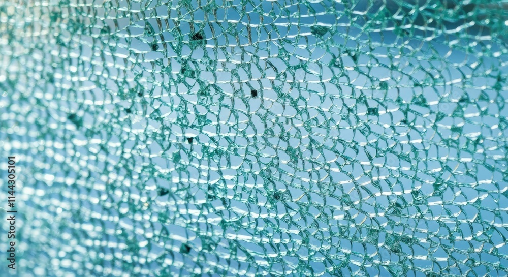 Shattered Glass Texture, Cracked Pane, Broken Window