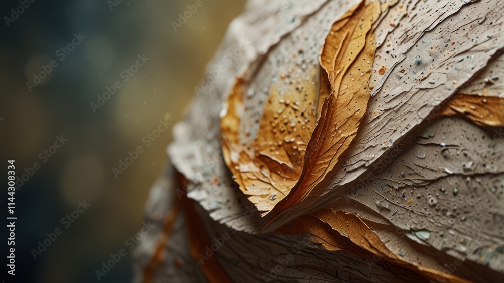 Abstract Textured Layers Of Brown And Beige