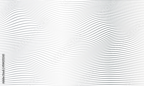 abstract simple silver horizontal wave line pattern can be used background.