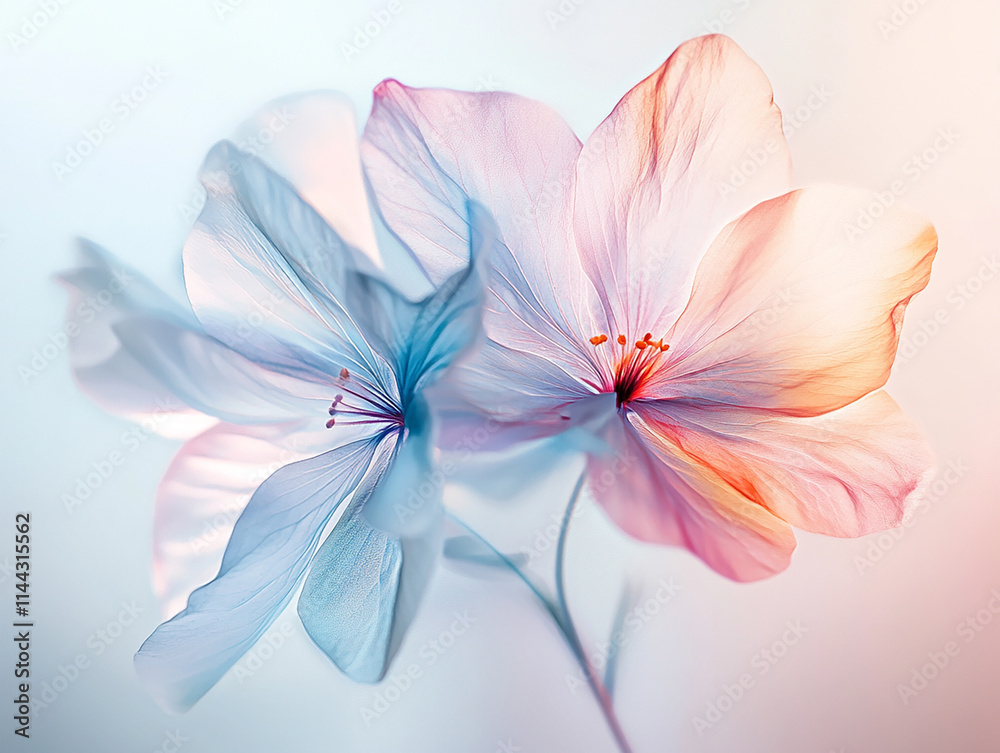 Fototapeta premium Abstract pastel flower garden, beautiful flower garden wallpaper