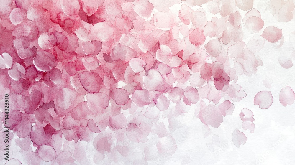 Whispering Petals in Watercolor Hues of Soft Pink and White Tones Whispering Petals in Watercolor Hues of Soft Pink and White Tones