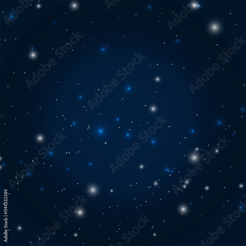 Elegant night sky with beautiful stars background