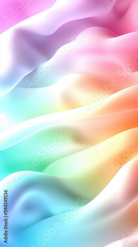 Soft Waves of Pastel Colors Flowing in Beautiful Gradient Patterns