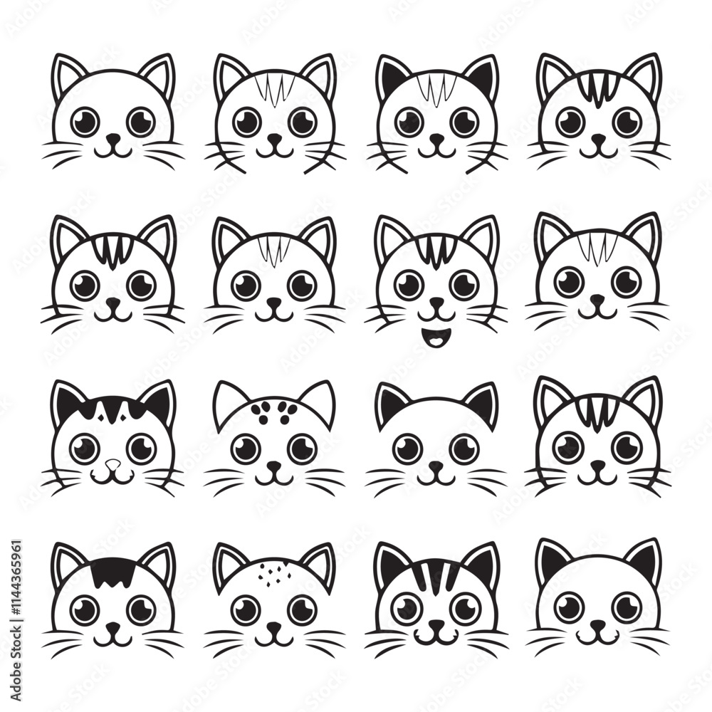 Fototapeta premium cat silhouette vector