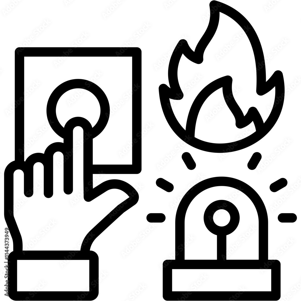 Emergency Alarm icon Emergency Alarm icon