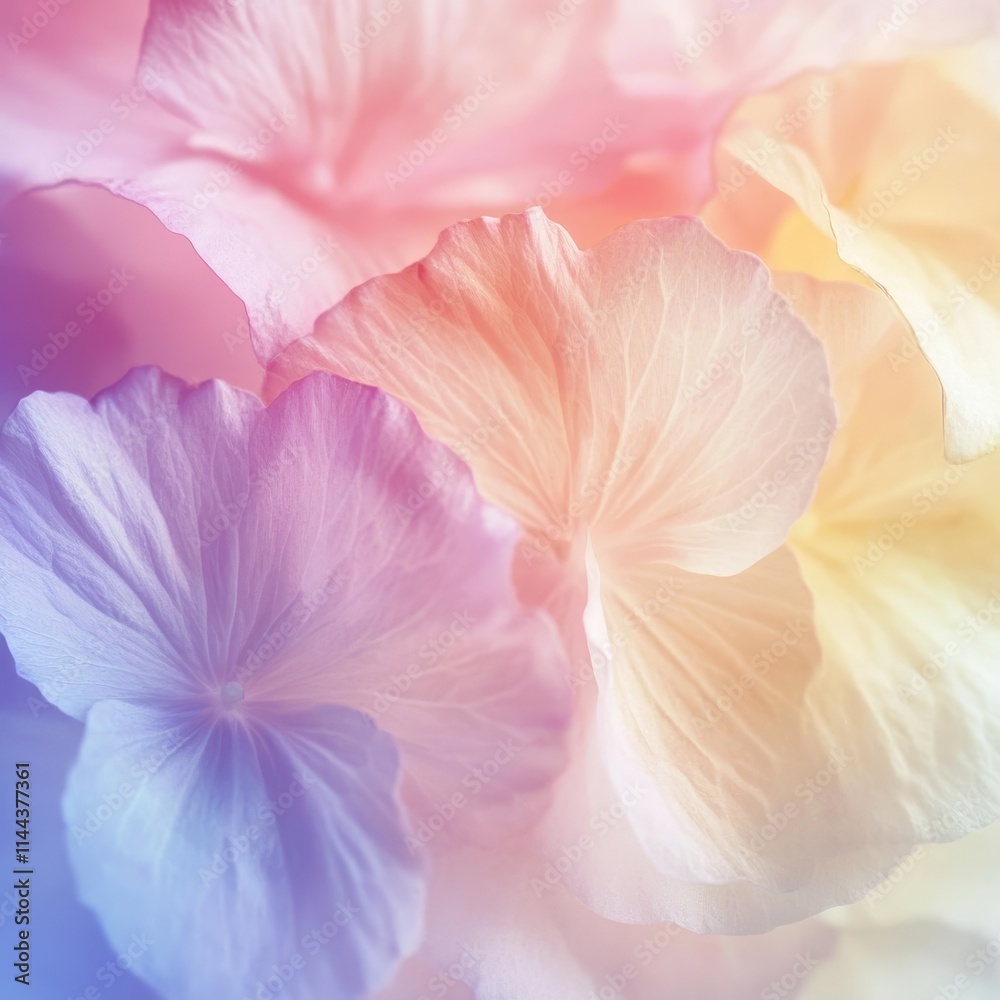 Flower petals in soft colors on mulberry paper background Flower petals in soft colors on mulberry paper background