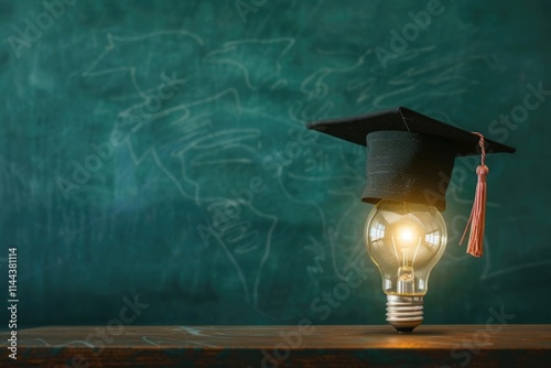 Obraz na płótnie Creative learning concept for student success with world lightbulb. w salonie