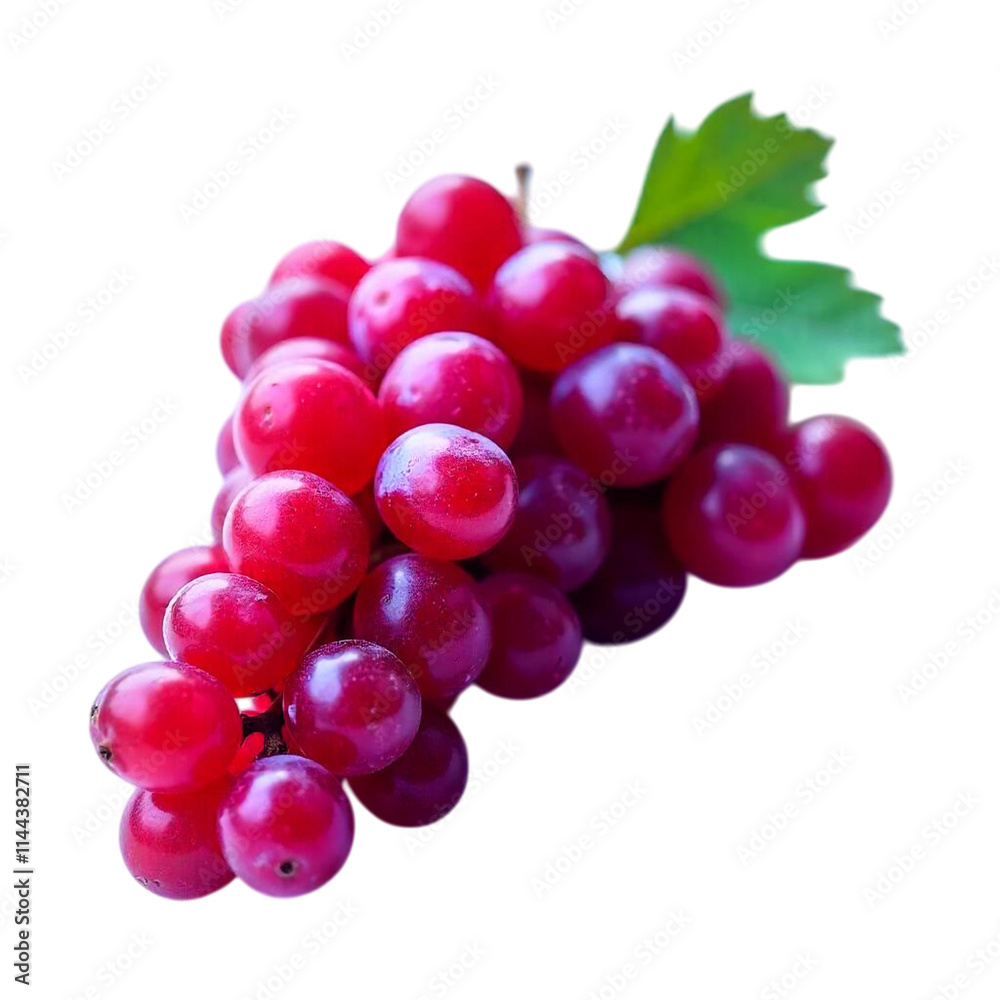 Red grapes isolated on white Red grapes isolated on white