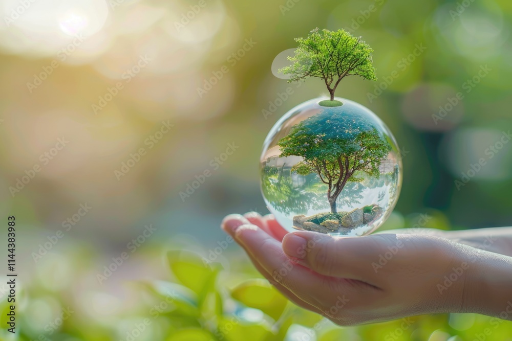 Hand holding globe ball Earth Day protect nature climate. Hand holding globe ball Earth Day protect nature climate.