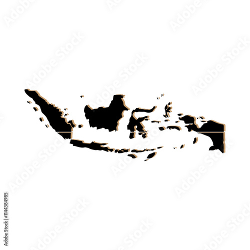Indonesia map icon vectors illustration symbol design