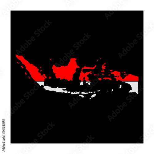 Indonesia map icon vectors illustration symbol design