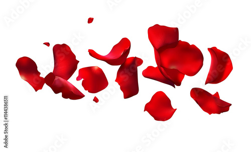 Wallpaper Mural a falling or flying red fragrant  rose flower petals isolated on a transparent background,  png


 Torontodigital.ca