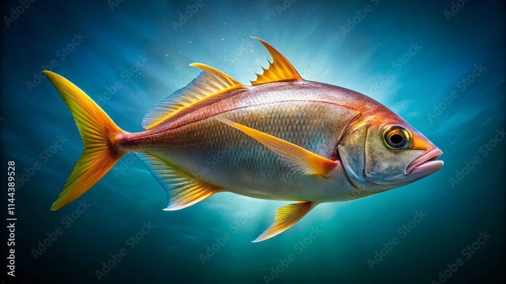 Naklejka premium Minimalist Swai Fish Photography: Clean, Simple Images of Pangasius Bocourti