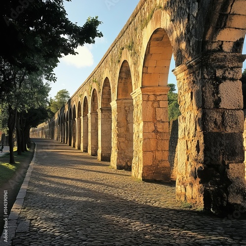 Aqueduct from the 1700s in Lisbon, Portugal. photo