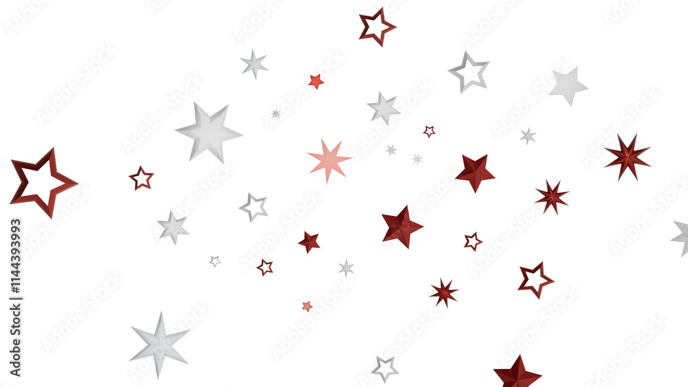 A digital graphic of various red and white stars on a black background. The image is simple yet visually appealing with a festive feel. The stars are arranged in a random pattern. A digital graphic of various red and white stars on a black background. The image is simple yet visually appealing with a festive feel. The stars are arranged in a random pattern.
