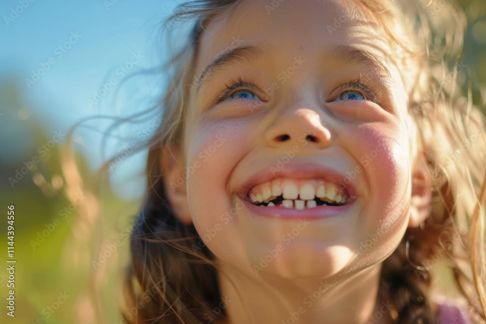young girl smiling showing her wobbly tooth looking happy young girl smiling showing her wobbly tooth looking happy