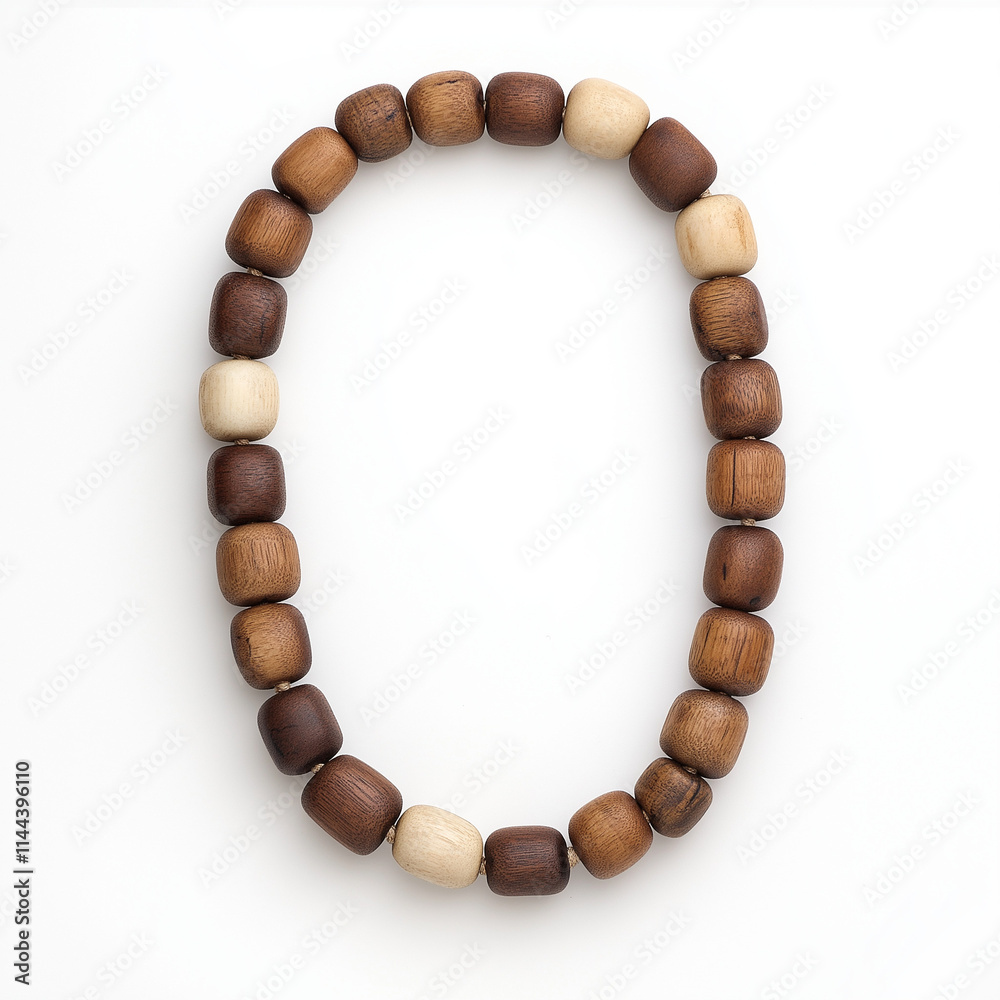 Artisan Elegance: Handcrafted Wooden Bead Necklace Artisan Elegance: Handcrafted Wooden Bead Necklace