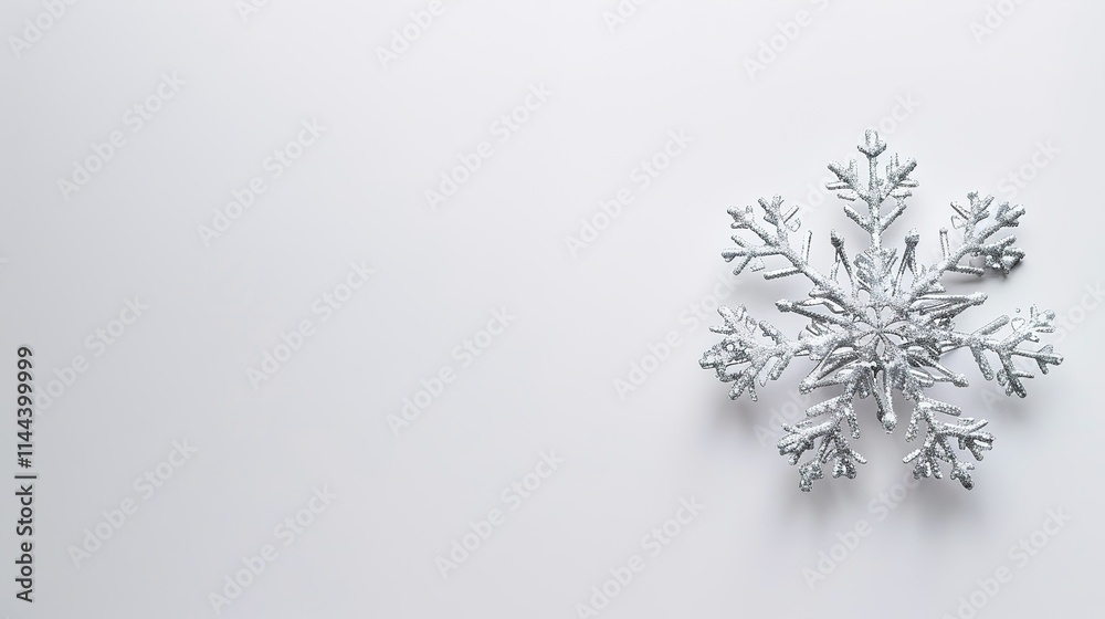 The Delicate Snowflake Isolated on White Background: A Captivating Symbol of Winter's Beauty and Purity. The Delicate Snowflake Isolated on White Background: A Captivating Symbol of Winter's Beauty and Purity.