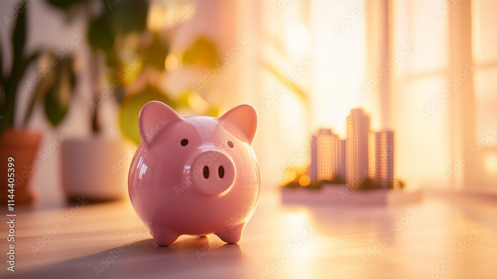 貯金箱と銀行模型が語る金融の安定