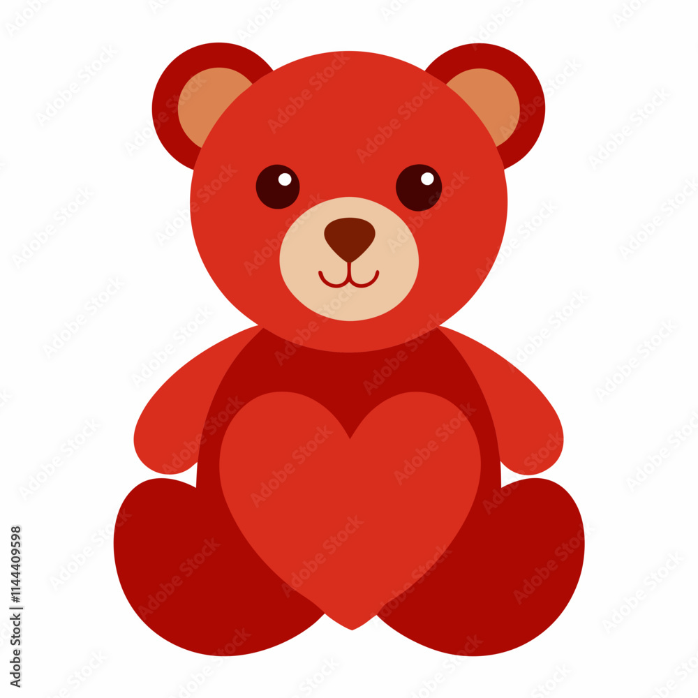 Fototapeta premium teddy bear with heart
