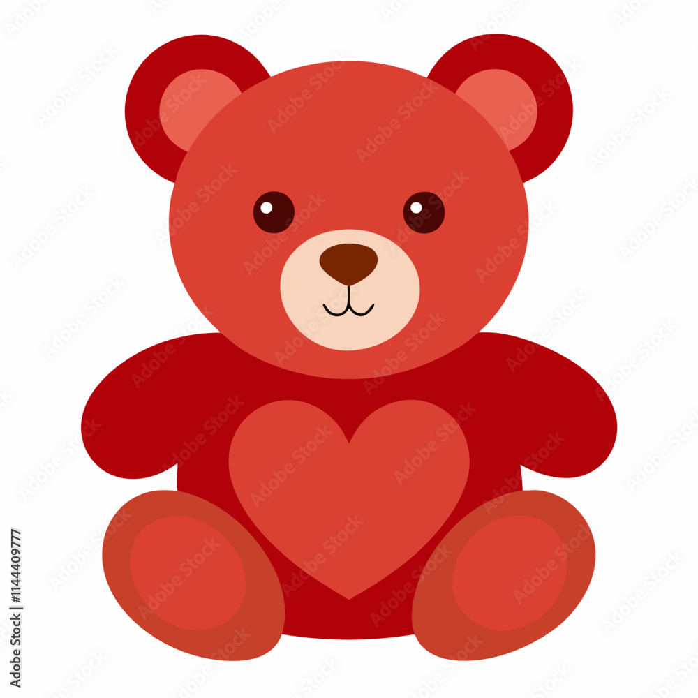 Obraz premium teddy bear with heart