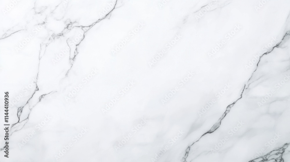 Obraz premium Elegant White Marble Background with Subtle Gray Veins for Design Use