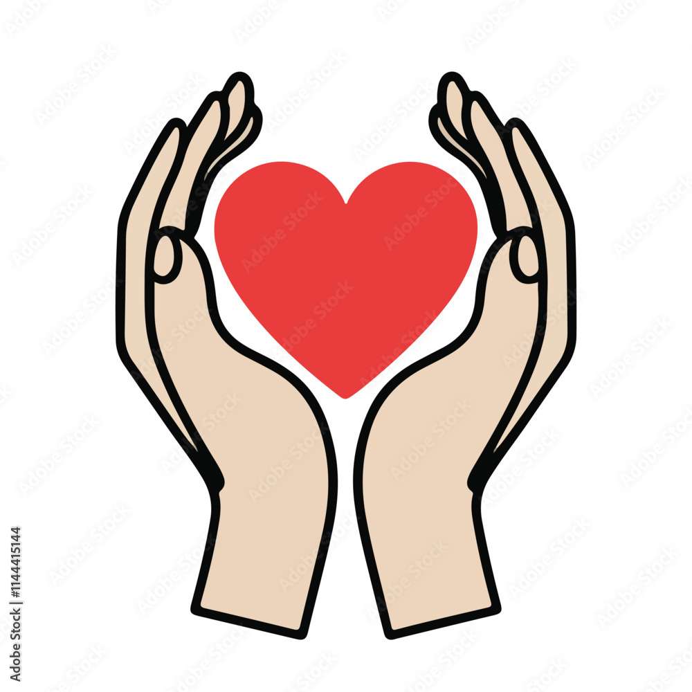 Obraz premium heart vector silhouette