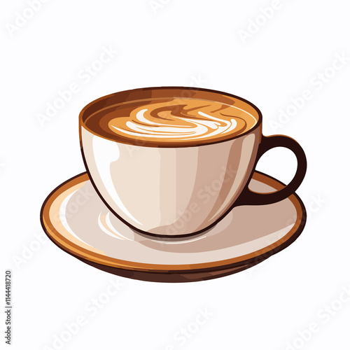 Trendy coffee cup icon in vector format for graphic design and web use photo