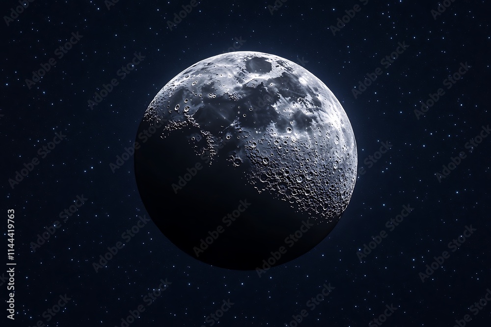 Obraz premium Full moon in the night sky