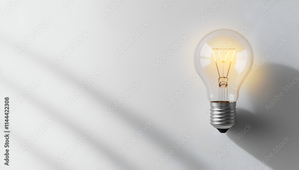 light bulb isolated on white	
