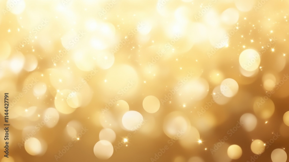 Bright and Shimmering Gold Bokeh Background with Soft Light Reflections Bright and Shimmering Gold Bokeh Background with Soft Light Reflections