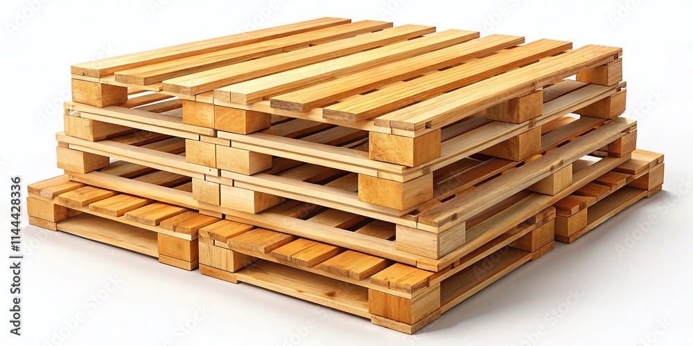 Stacked Wooden Pallets, Isolated PNG Background - High-Resolution Architectural Photography Stacked Wooden Pallets, Isolated PNG Background - High-Resolution Architectural Photography