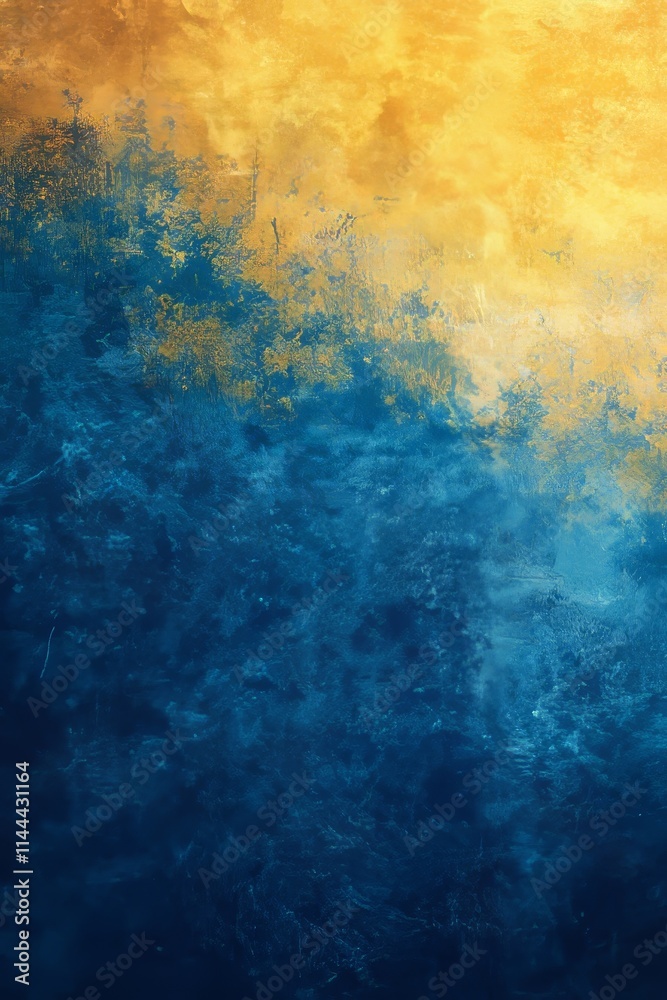 Grainy blue yellow gradient background, glowing highlights texture, web page header, minimalist approach, Generative AI Grainy blue yellow gradient background, glowing highlights texture, web page header, minimalist approach, Generative AI