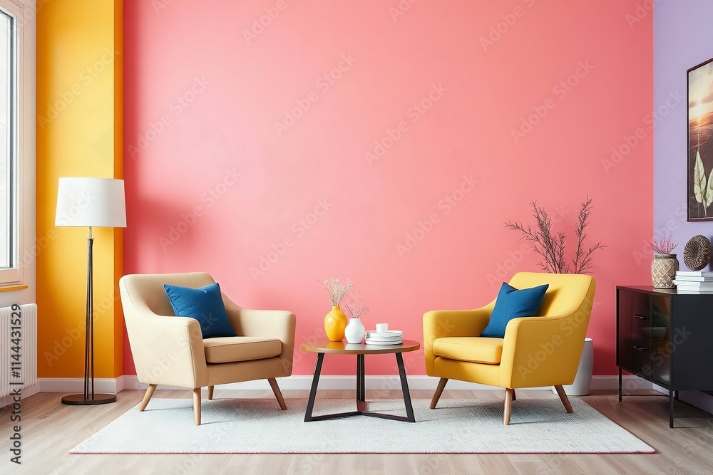 Fototapeta premium interior of a room with a table