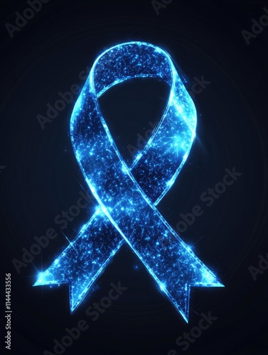 Wallpaper Mural Digital illustration of awareness ribbon on a dark background. Torontodigital.ca