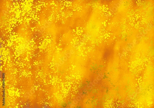 old paper background. Gold cracked wall. Abstract gold background . Chrome horizontal gold paper