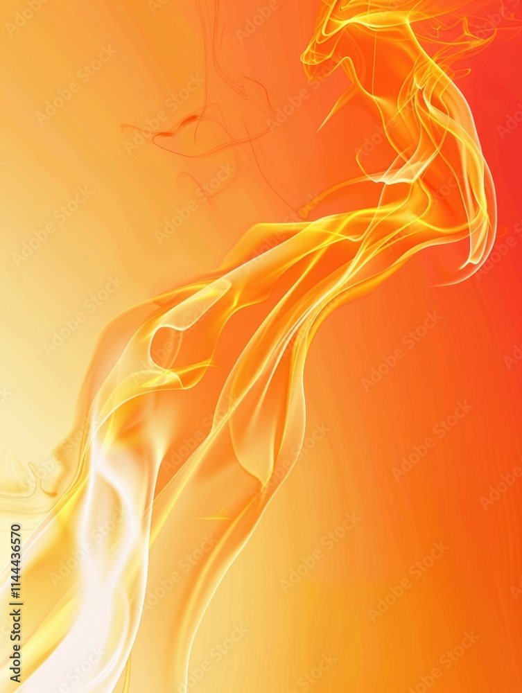 Fiery, dynamic motion blending with an orange backdrop. Abstract digital art of fire. Fiery, dynamic motion blending with an orange backdrop. Abstract digital art of fire.