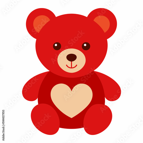 teddy bear with red heart