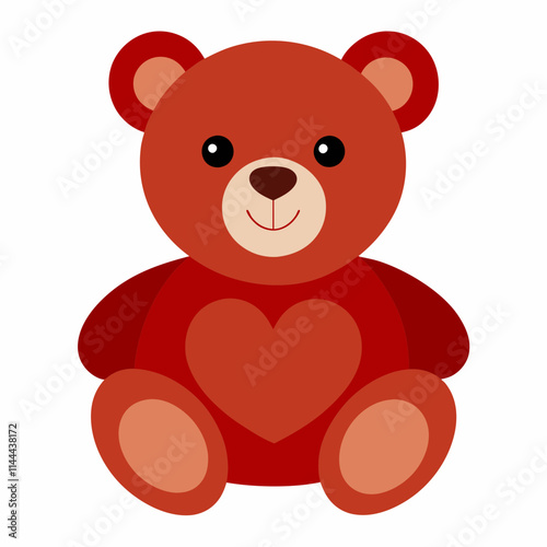 teddy bear with red heart