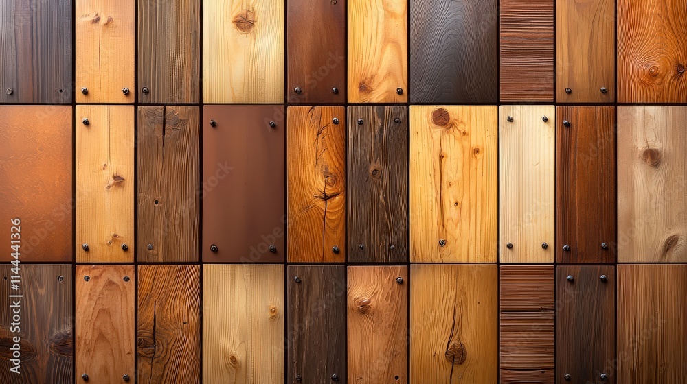 A seamless reclaimed wood texture featuring weathered grains, nail holes, and soft splinters, perfect for eco-friendly and vintage aesthetics. A seamless reclaimed wood texture featuring weathered grains, nail holes, and soft splinters, perfect for eco-friendly and vintage aesthetics.