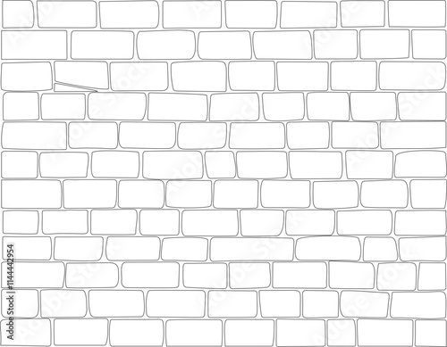 Seamless White Stone Brick Wall  