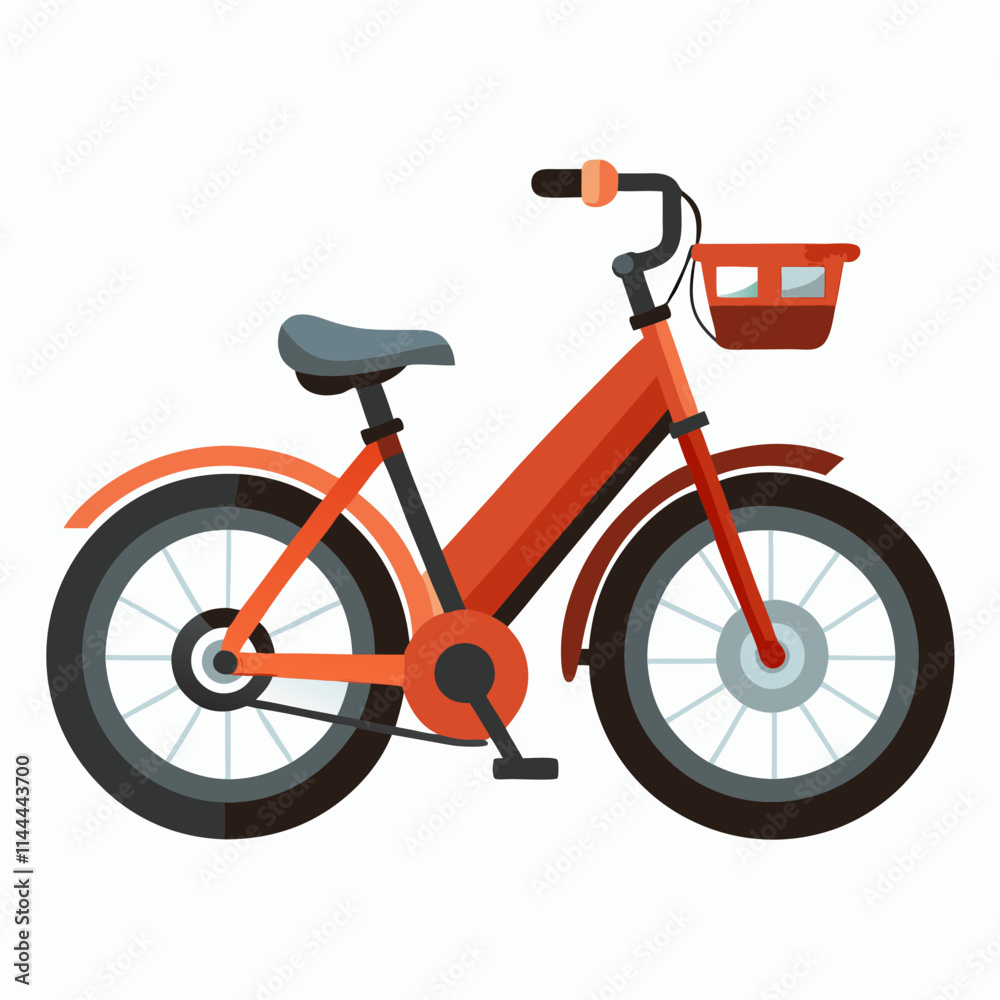 red bicycle