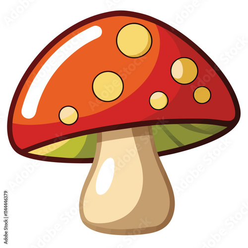 mushrooms on a white background