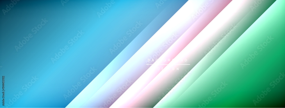 Obraz premium Colorful gradient with lines made of shadow and light. Creative background