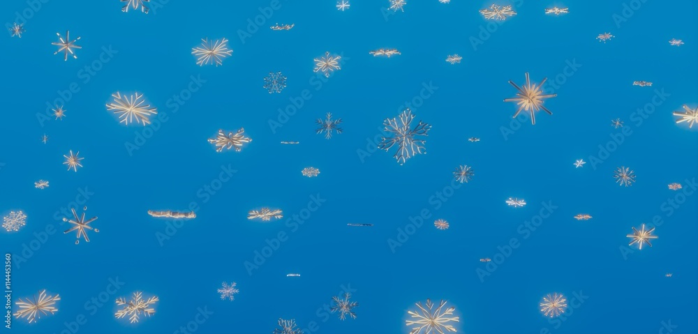Abstract Winter Background with Snowflakes Abstract Winter Background with Snowflakes