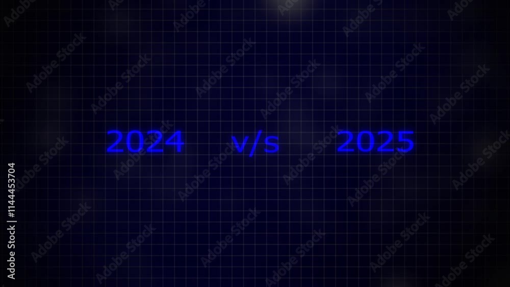 2024 vs 2025 Loading animation, New year 2024 vs 2025 is loading animation. New year transfer animation icon. 2024 vs 2025 Loading animation, New year 2024 vs 2025 is loading animation. New year transfer animation icon.