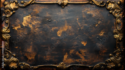 Vintage brown and gold book cover filled with chubby chic, suitable as a background image